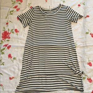 Hi-Lo Striped Tee